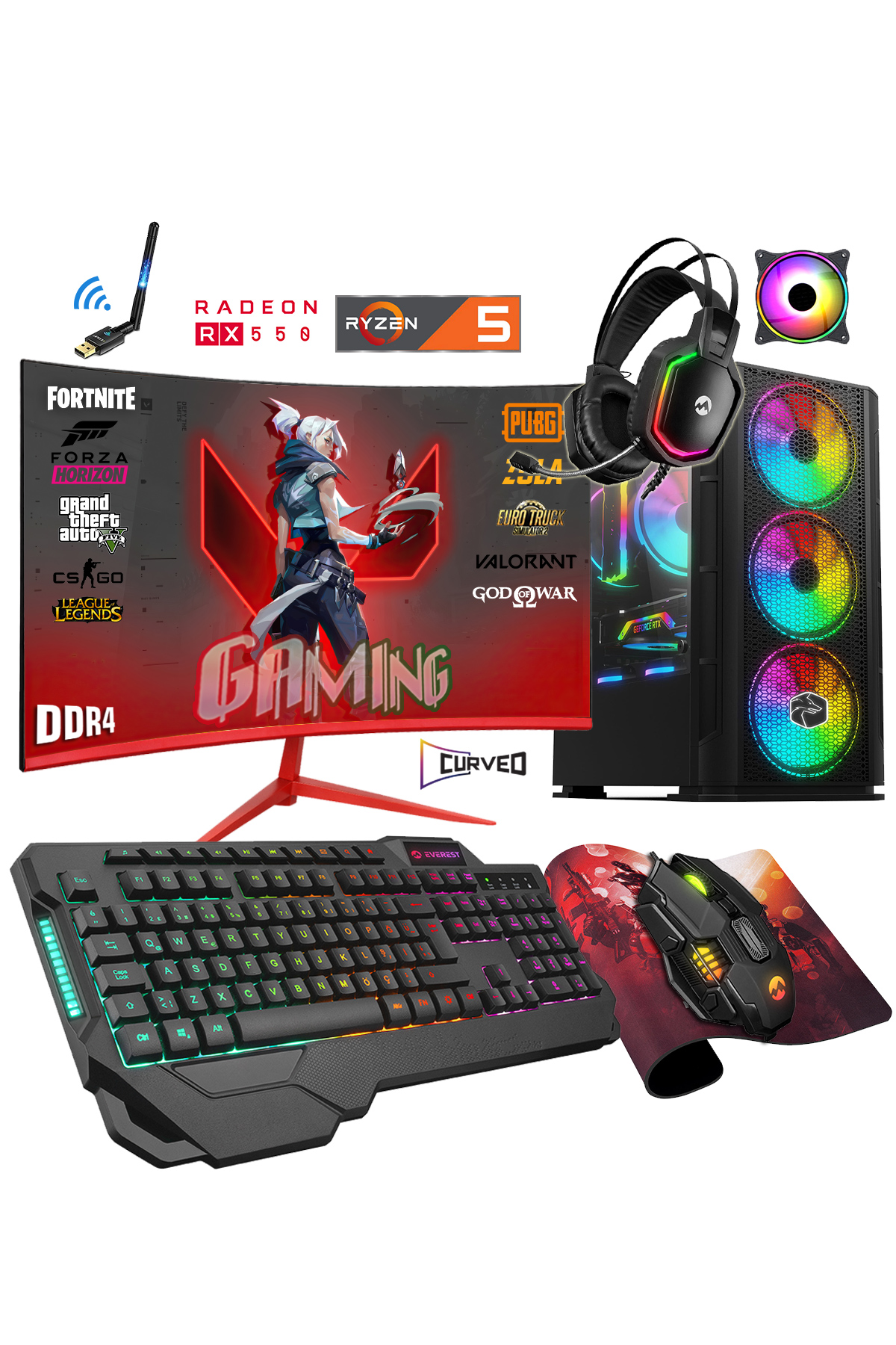 Zeiron Zgx25 | Windows 11 Pro Ryzen 5 3600 32gb 512gb Ssd Rx550