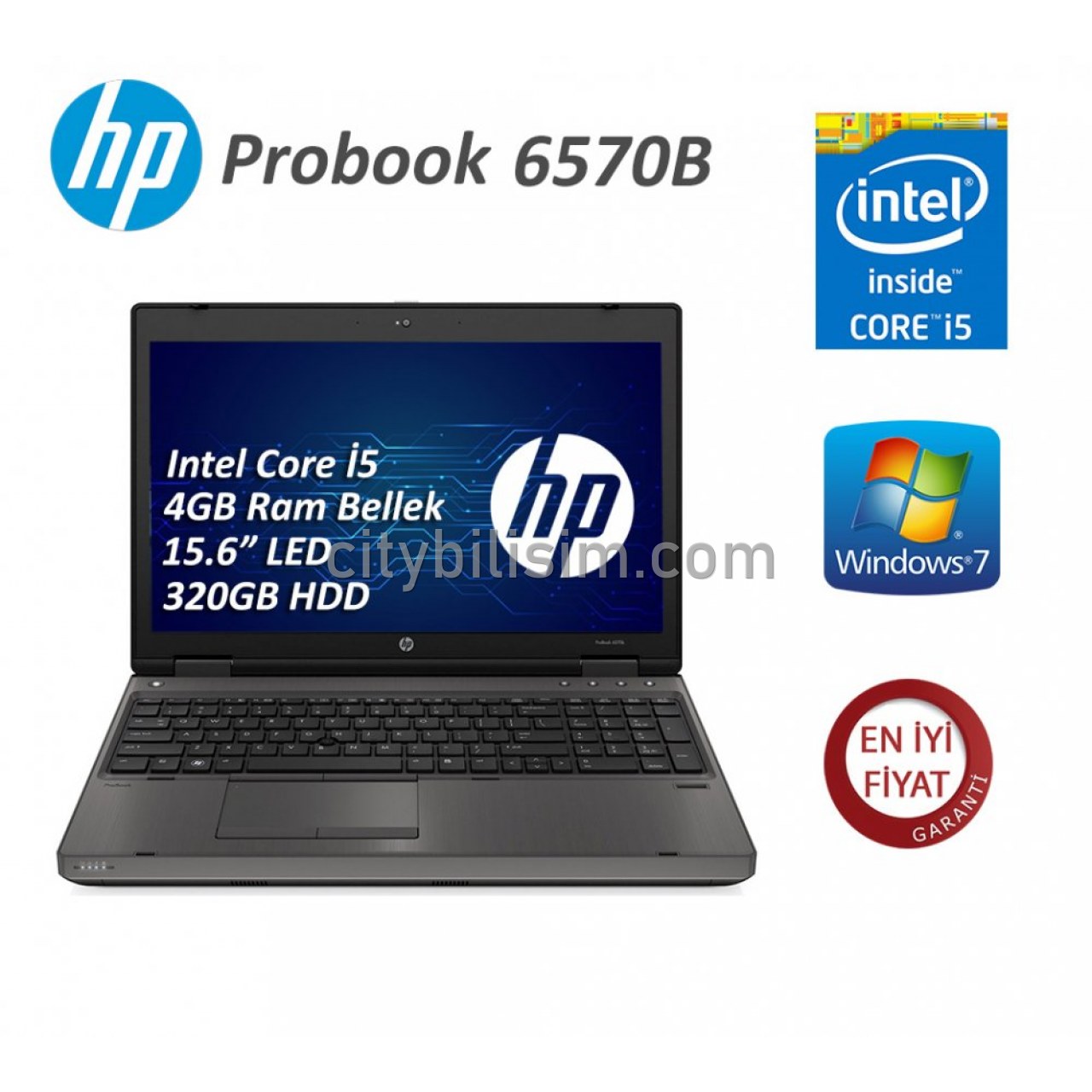 Hp Probook 6570b Intel Core İ5-3320M 4GB 320GB 15.6