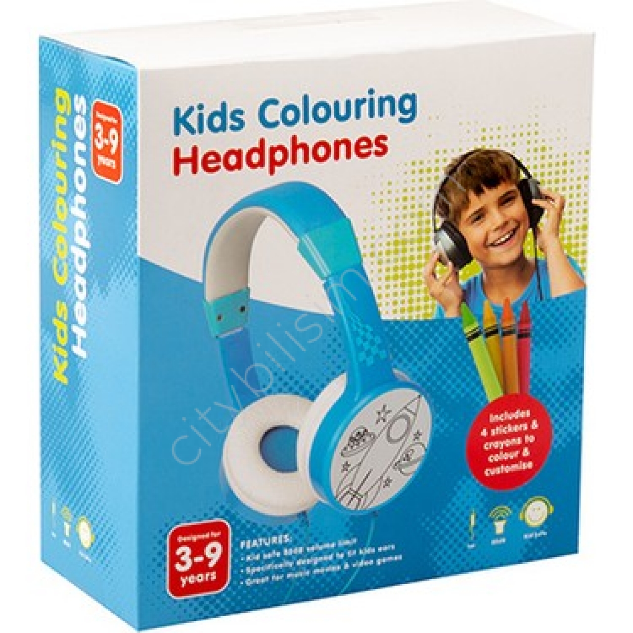Kids H-31115 3.5mm Aux Mavi Çocuk Kulaklığı 