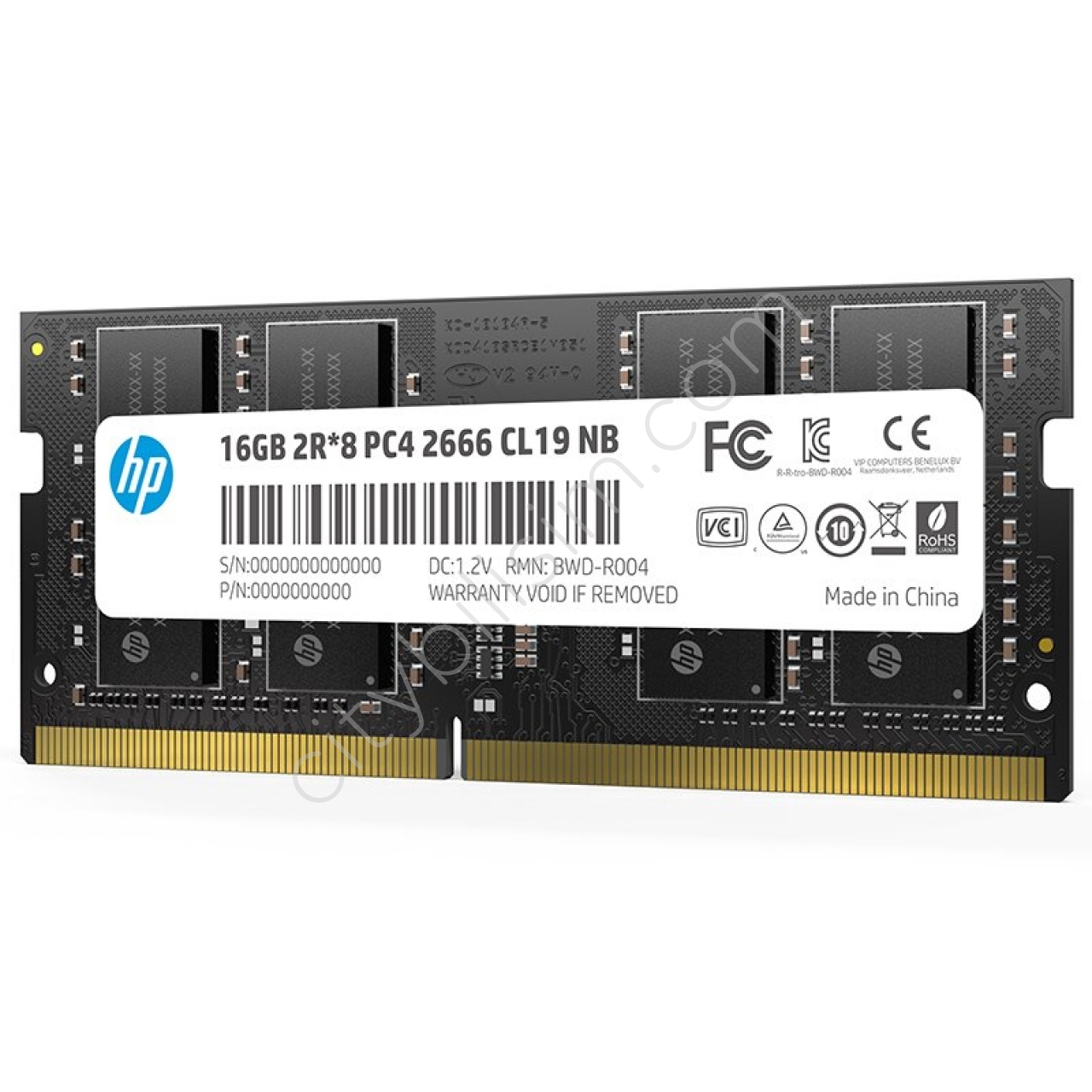 16GB DDR4 2666MHz CL19 SODIMM EH99AA HP