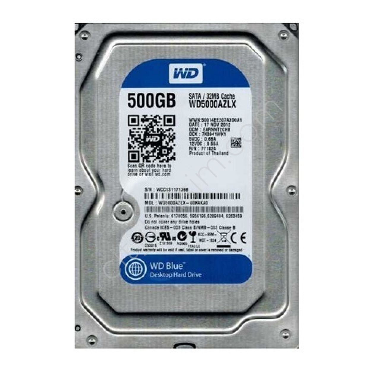 500GB WD Blue SATA3 7200rpm 32MB WD5000AZLX