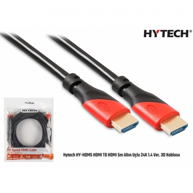 HYTECH HY-HDM5 HDMI TO HDMI 5METRE 24K DATA KABLO