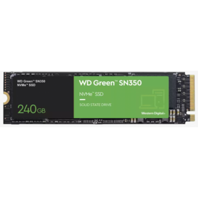 240GB WD GREEN SN350 M.2 NVMe 2400/900MB/s WDS240G2G0C SSD