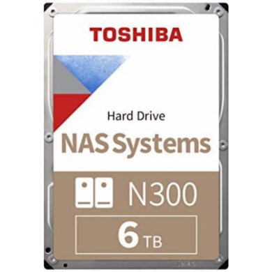 6TB TOSHIBA N300 7200RPM SATA3 128MB HDWG460UZSVA