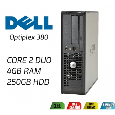 Dell Optiplex 380 Core 2 Duo E7500 4GB RAM 250GB HDD SFF Masaüstü Bilgisayar