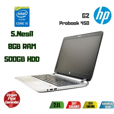 HP 450 G2 İntel Core i5-5200U 8GB 500GB HDD 15.6'' Notebook