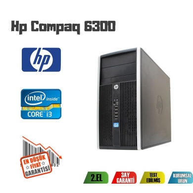 HP Compaq 6300 İntel Core İ3-2100 CPU + 4GB RAM + 250GB HDD Kasa
