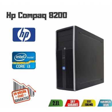HP Compaq 8200 İntel Core İ3-2100 CPU + 4GB RAM + 250GB HDD Kasa