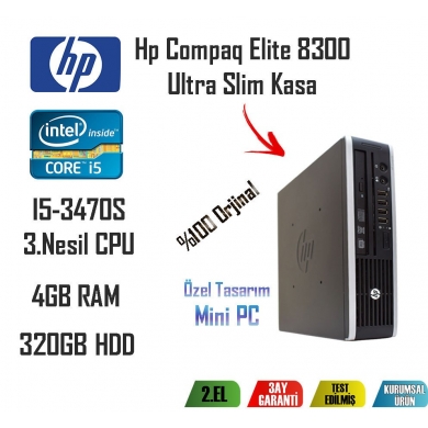 HP Compaq Elite 8300 Ultra Slim Core i5-3470 4GB RAM 320GB HDD