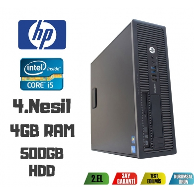 HP ELITEDESK 600 G1 i5-4570 CPU + 4GB RAM + 500GB HDD MASAÜSTÜ