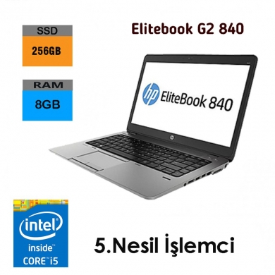 HP EliteBook 840 G2 İntel i5-5.Nesil 8GB RAM 240GB SSD Notebook