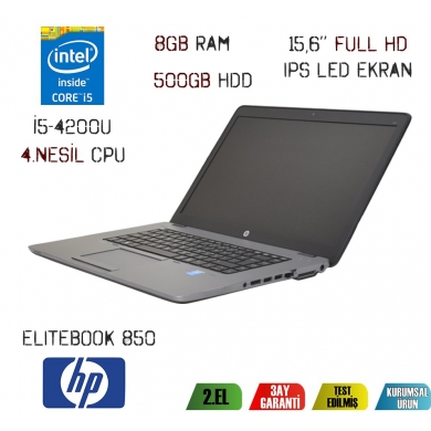 HP EliteBook 850 i5-4200U 8GB 500GB HDD 15,6'' Full HD Notebook