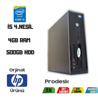 HP PRODESK 400 G1 i5-4570 CPU+500GB HDD+4GB RAM MASAÜSTÜ BİLGİSAYAR