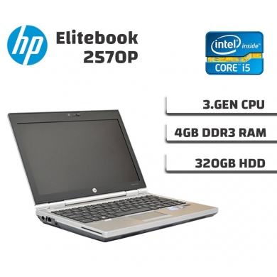 Hp Elitebook 2570P Intel İ5-3320M 4Gb Ram 320Gb Hdd Notebook