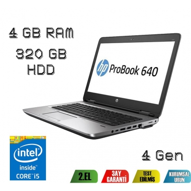 Hp Probook 640 İ5-4200M 4.Nesil 4GB Ram 320GB Hdd Notebook