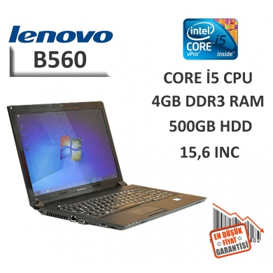 Lenovo B560 Intel Core İ5-540M 4GB RAM 250GB HDD 15,6'' Notebook