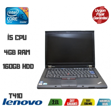 Lenovo Thinkpad T410 i5 Cpu 4Gb Ram 160Gb Hdd 14.1'' Notebook