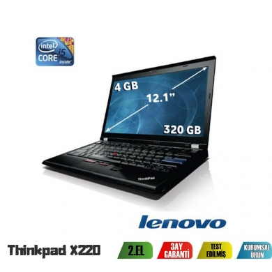 Lenovo Thinkpad X220 i5-2520M 2.Nesil 4Gb Ram 320Gb Hdd Notebook