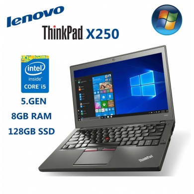Lenovo Thinkpad X250 Intel Core İ5-5300U 8GB 128GB SSD Notebook