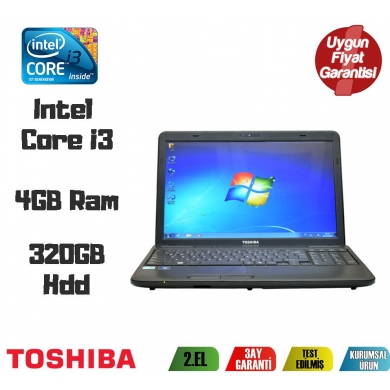 Toshiba Satellite C650 İntel Core İ3 4Gb Ram 320Gb Hdd 15,6'' Notebook